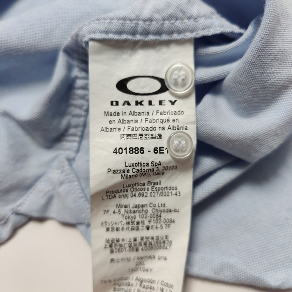 Oakley Oxford Short Sleeve Shirt XXL - Picture 6 of 6